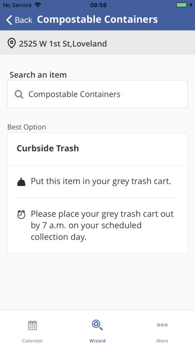 Loveland Recycling and Trash Screenshot