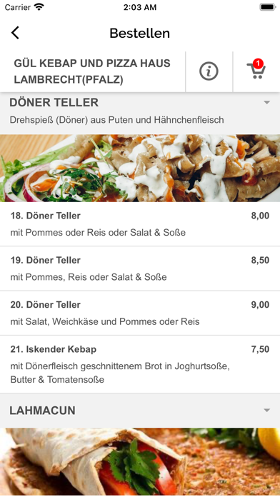 Gül Döner Pizza Haus Lambrecht Screenshot