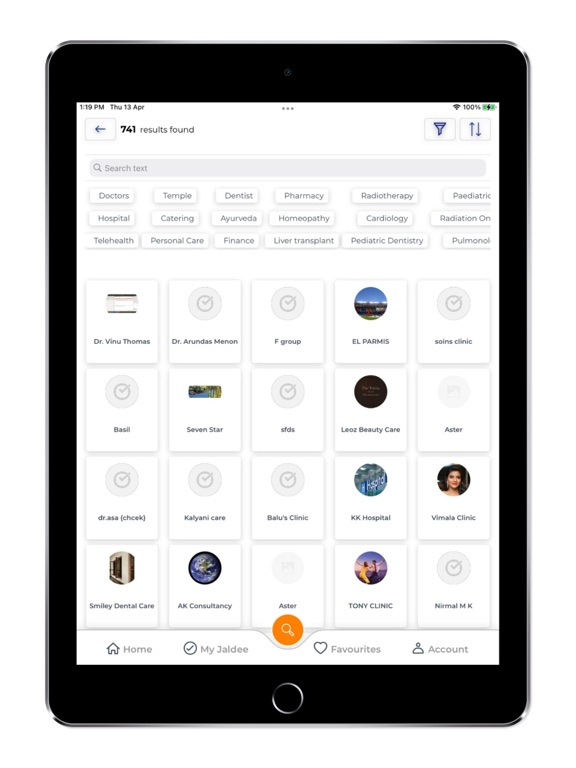 Jaldee.com iPad screenshot 3 - Business app