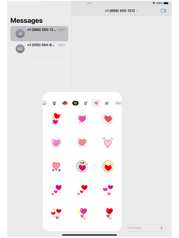 Screenshot #5 pour Heart Animation 1 Sticker