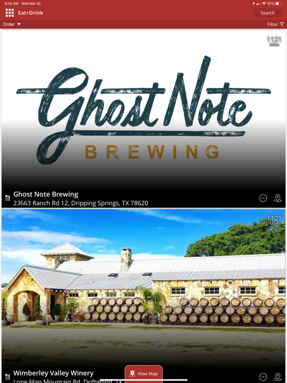 Wimberley Visitor App iPad screenshot 2 - Travel app