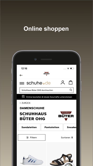 Schuhhaus Büter Screenshot
