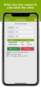 Fault Current Calculator screenshot #3 for iPhone