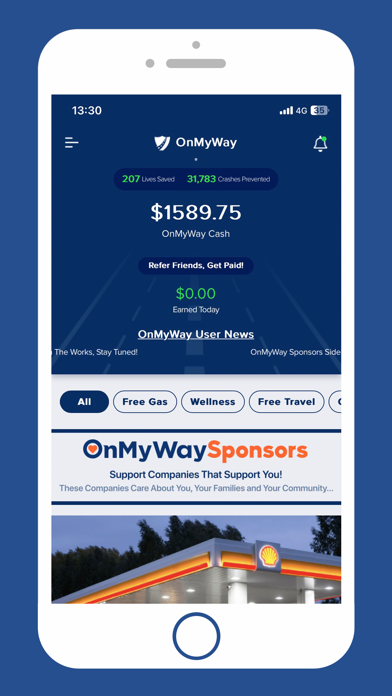 OnMyWay: Drive Safe, Get Paid screenshot 2