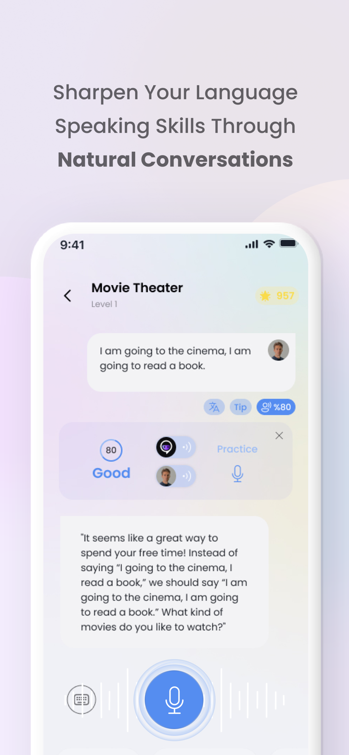 Talkios AI: İngilizce Pratik screenshot 4