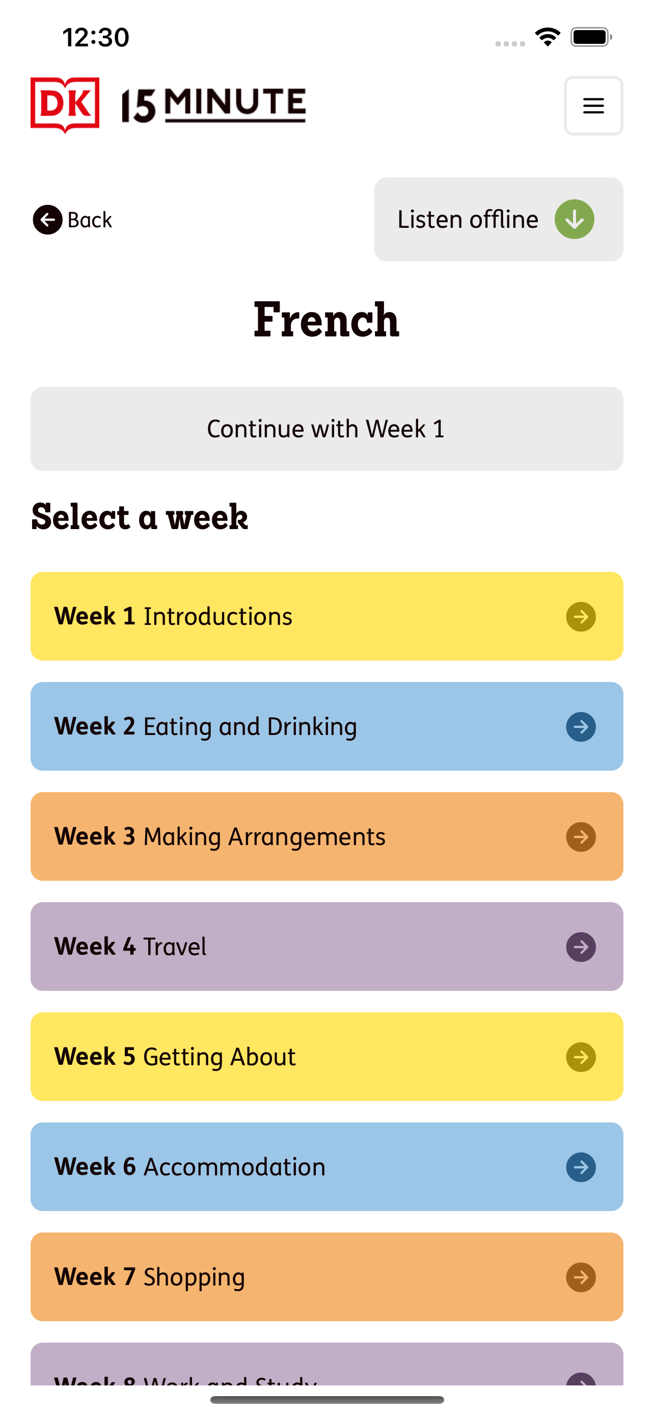 DK 15 Minute Language Course