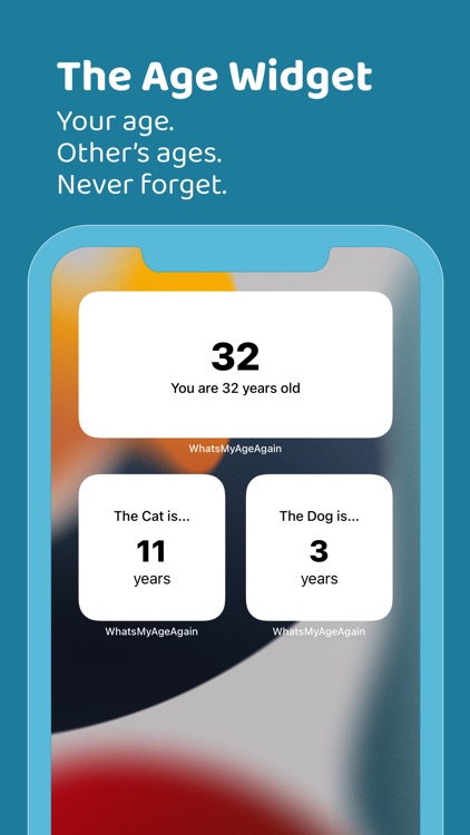 What's My Age Again Widgets