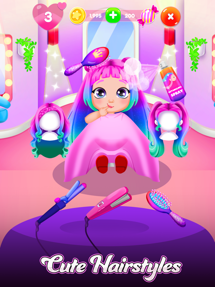 Hair Salon and Dress Up Girl