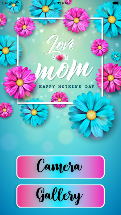 Mother's Day Photo Card Screenshot