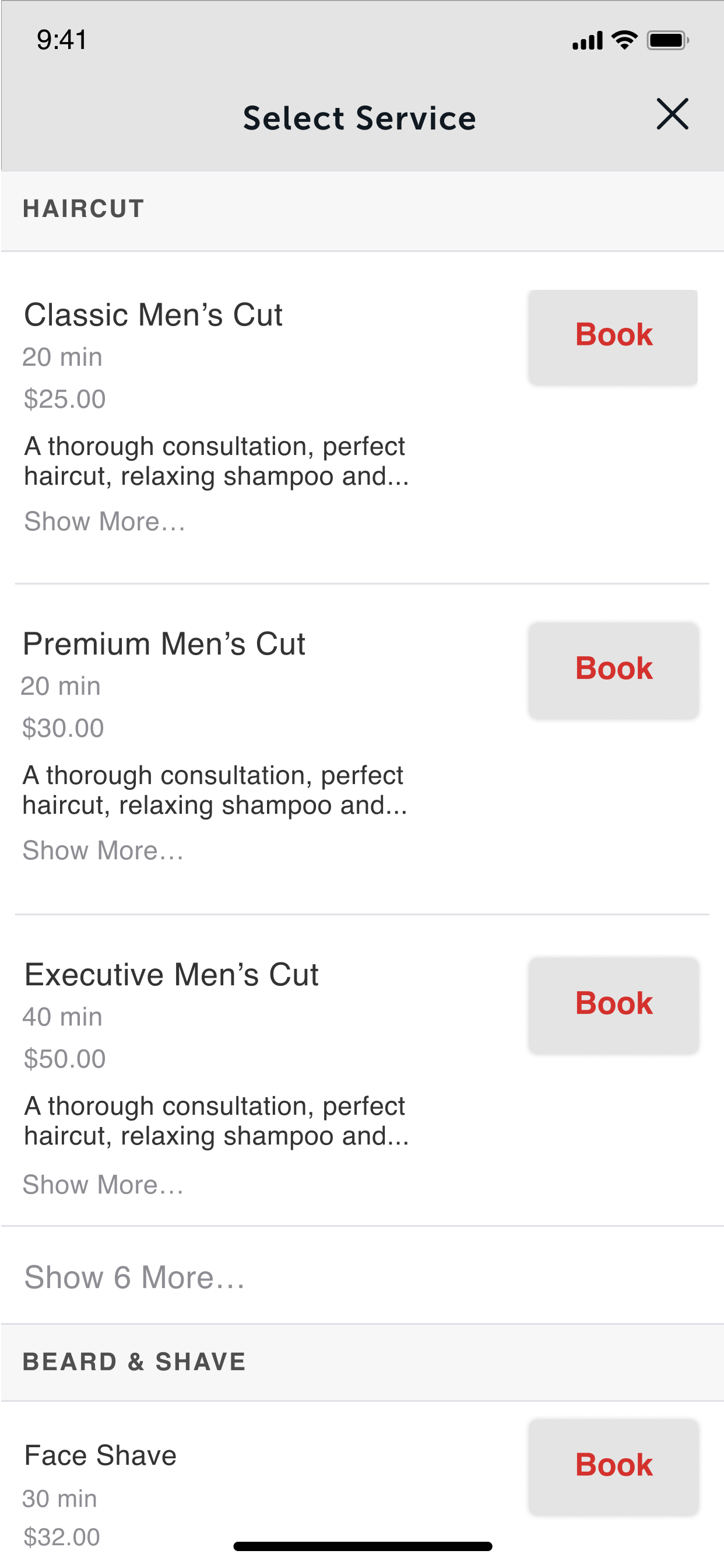 Hair Saloon for Men