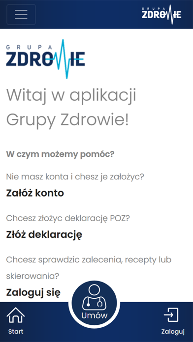 Grupa Zdrowie sp. z o.o. Screenshot