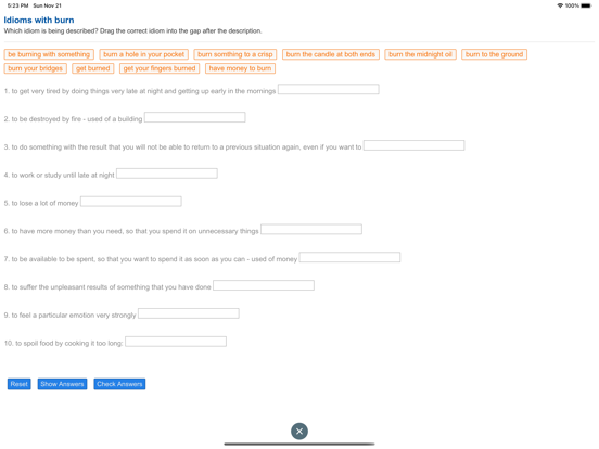 Screenshot #6 pour IELTS Collocation PRO