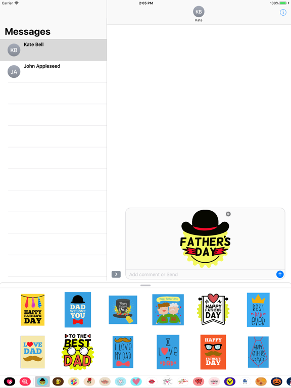 Screenshot #5 pour Fathers Day stickers & emoji