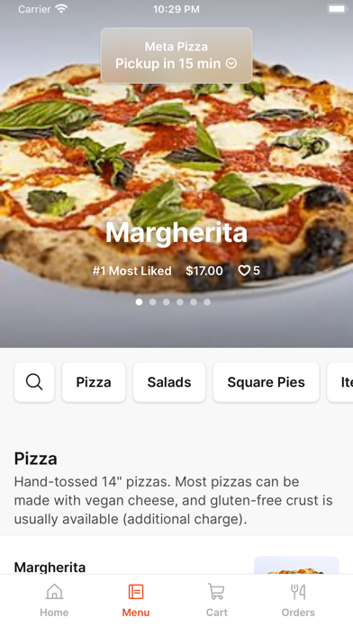 Meta Pizza Screenshot