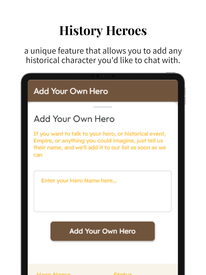 History Heroes AI