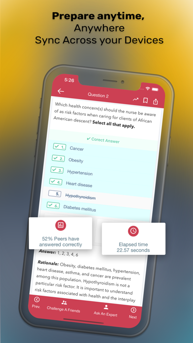 NurseThink NCLEX Quizzing App Screenshot