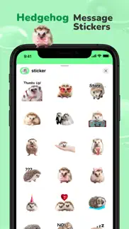 message stickers : hedgehog iphone screenshot 1
