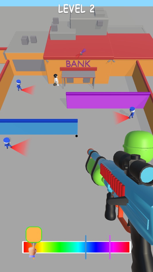 #4. Color Sniper - Hide Them All (iOS) 由: Kevin Ghori