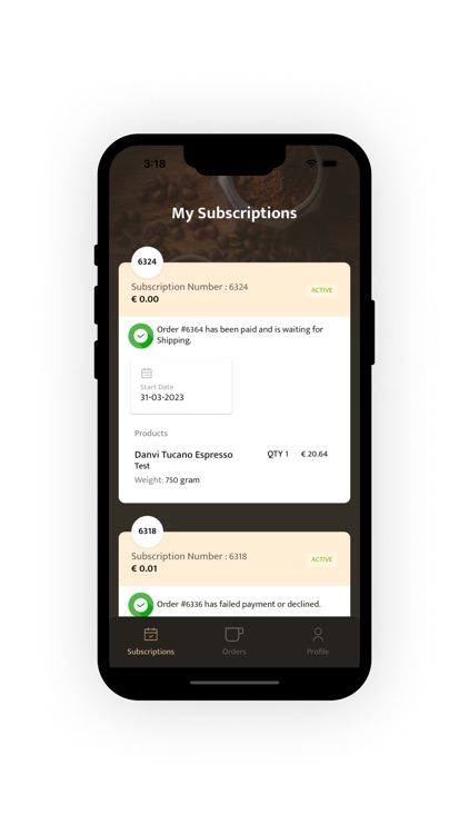 Danvi Subscription Manager