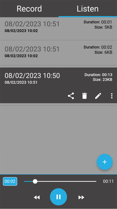 Quick Voice Recorder Pro Screenshot