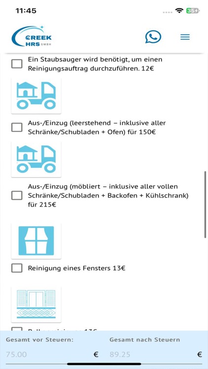 Creek HRS Reinigung screenshot-3