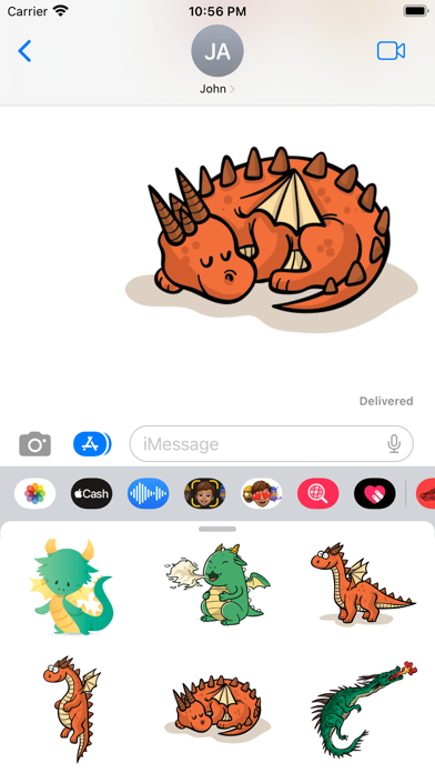 Monster Dragon Stickers Screenshot