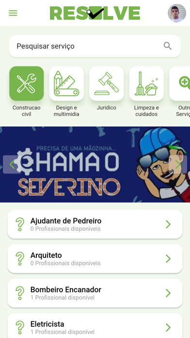 Resolve - Serviços Screenshot