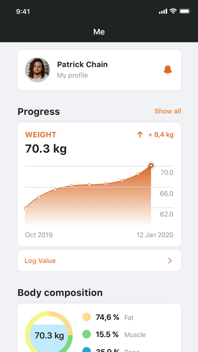 Smart personal training Screenshot