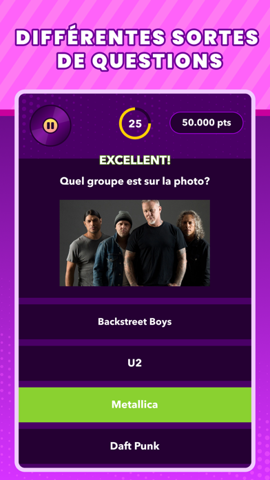 Screenshot #2 pour Trivial Musique Quiz