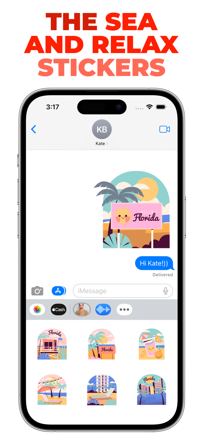 The Sea and Relax stickers