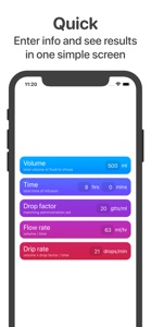 Drip Rate: IV Drip Rate Calc screenshot #1 for iPhone