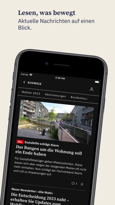 Basler Zeitung Nachrichten Screenshot