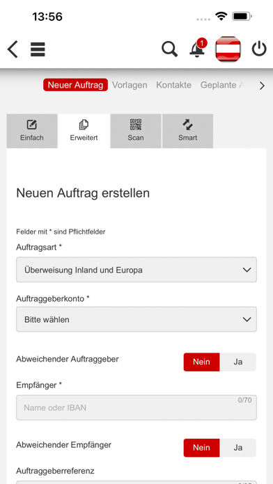 Generali Bank MobileBanking Screenshot