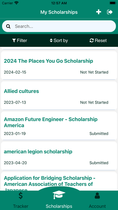 The Scholarship System Screenshot