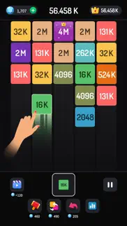 merge puzzle game - m2 blocks iphone screenshot 1
