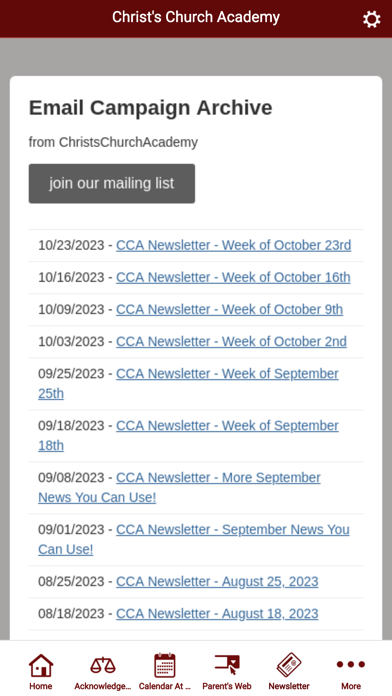 Christ's Church Academy Screenshot