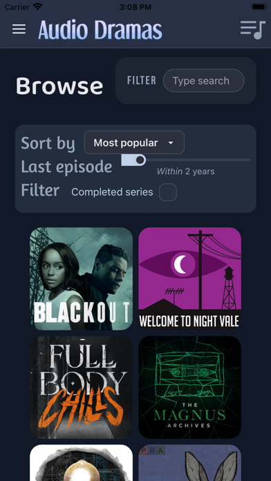 Audio Dramas Screenshot