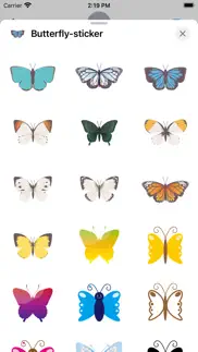 pop and chic butterfly sticker iphone screenshot 1