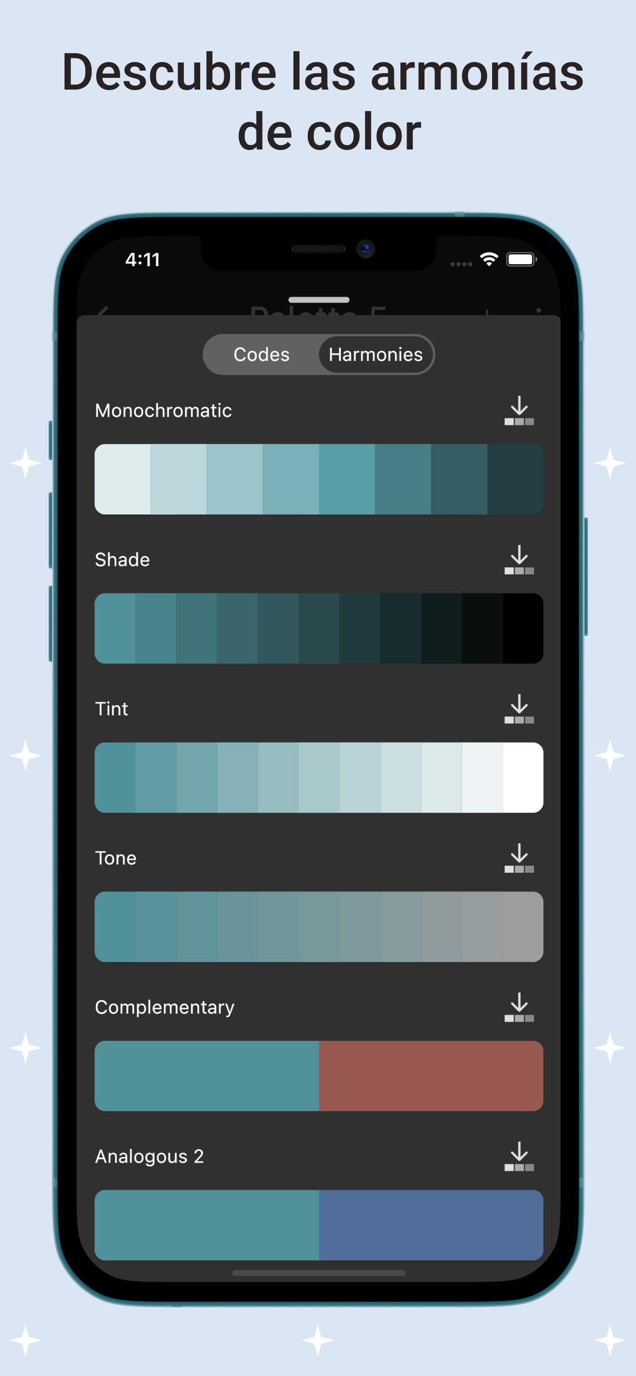 Paleta de Colores: Selector
