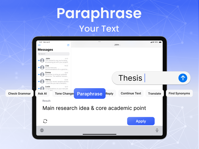 AI Keyboard Extension Writer