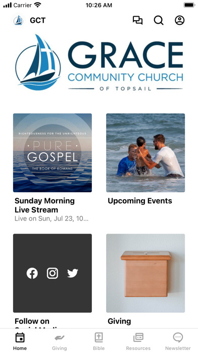 Grace Community Church Topsail Screenshot