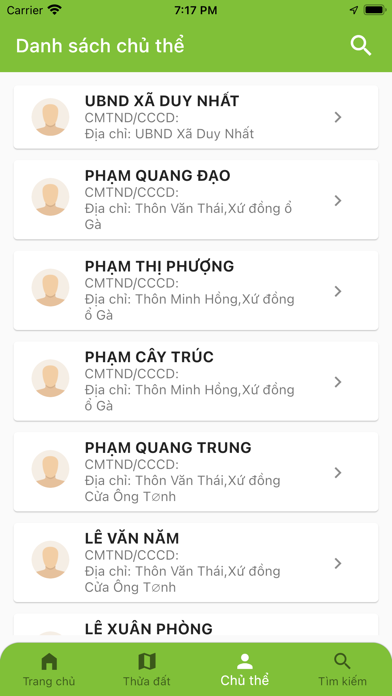 Thai Binh Land Map Screenshot