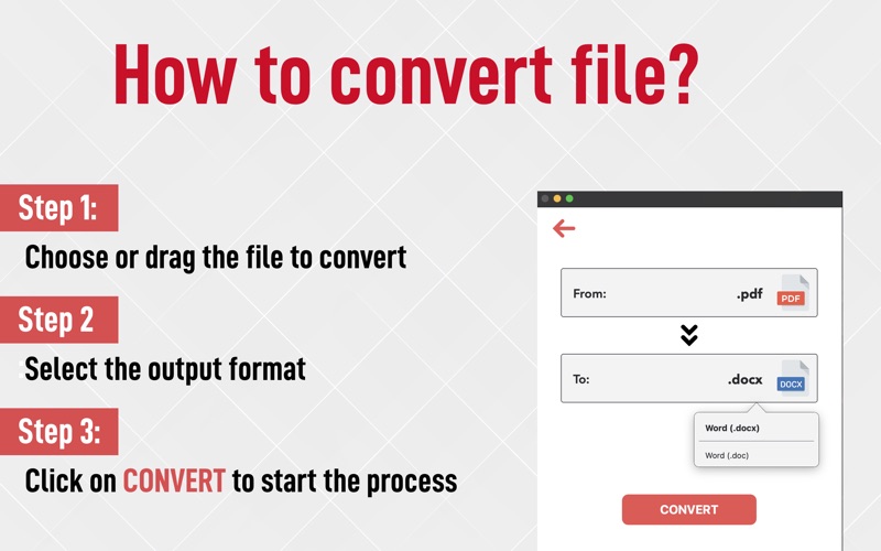 PDF To Word - File Converter ' Screenshot