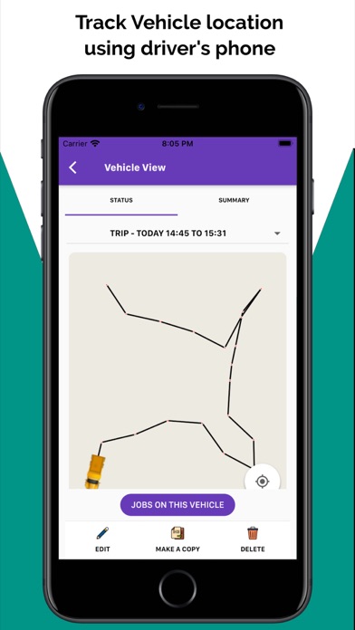 Track Driver's Phone Screenshot