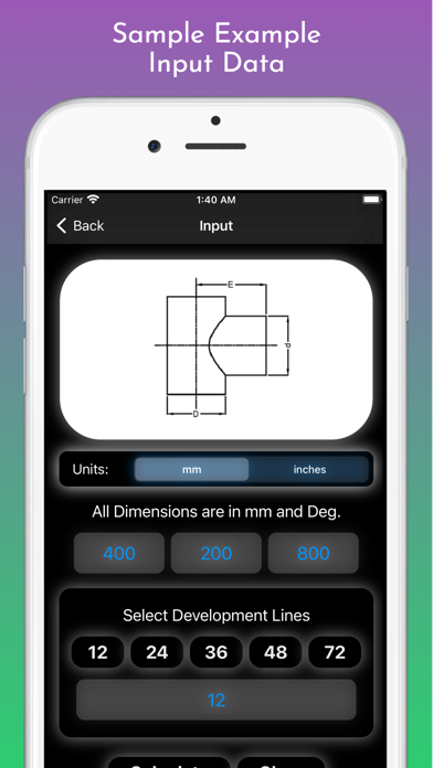 Fabrication Calculator Screenshot