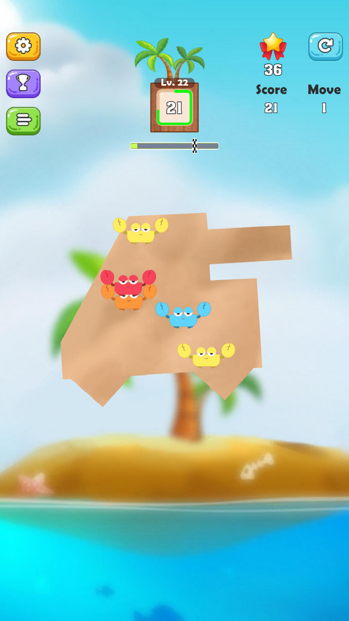 Crab Cutting Game Challenge