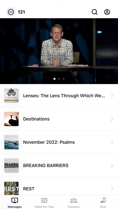 121 Community Church Screenshot