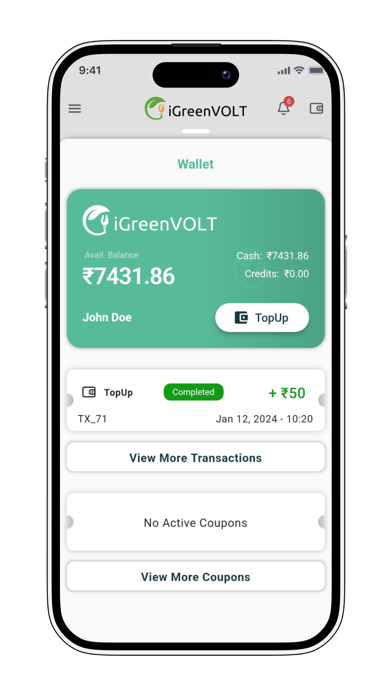iGreenVOLT - EV Charging Screenshot