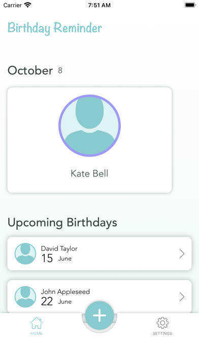 Cool Birthday Reminder Screenshot