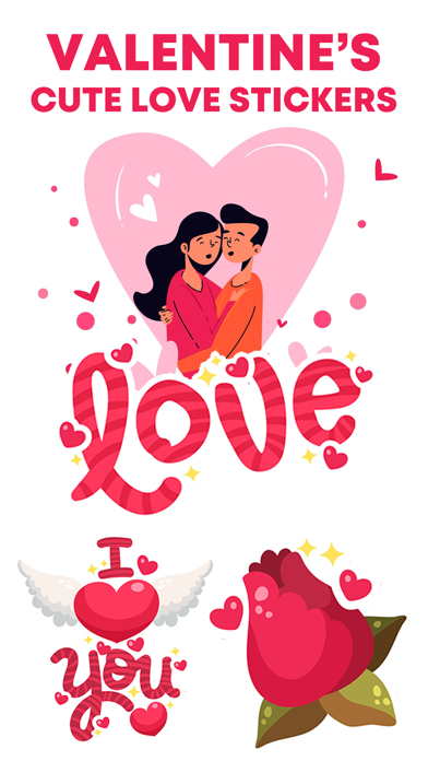 Screenshot #1 pour Valentine's Cute Love Stickers